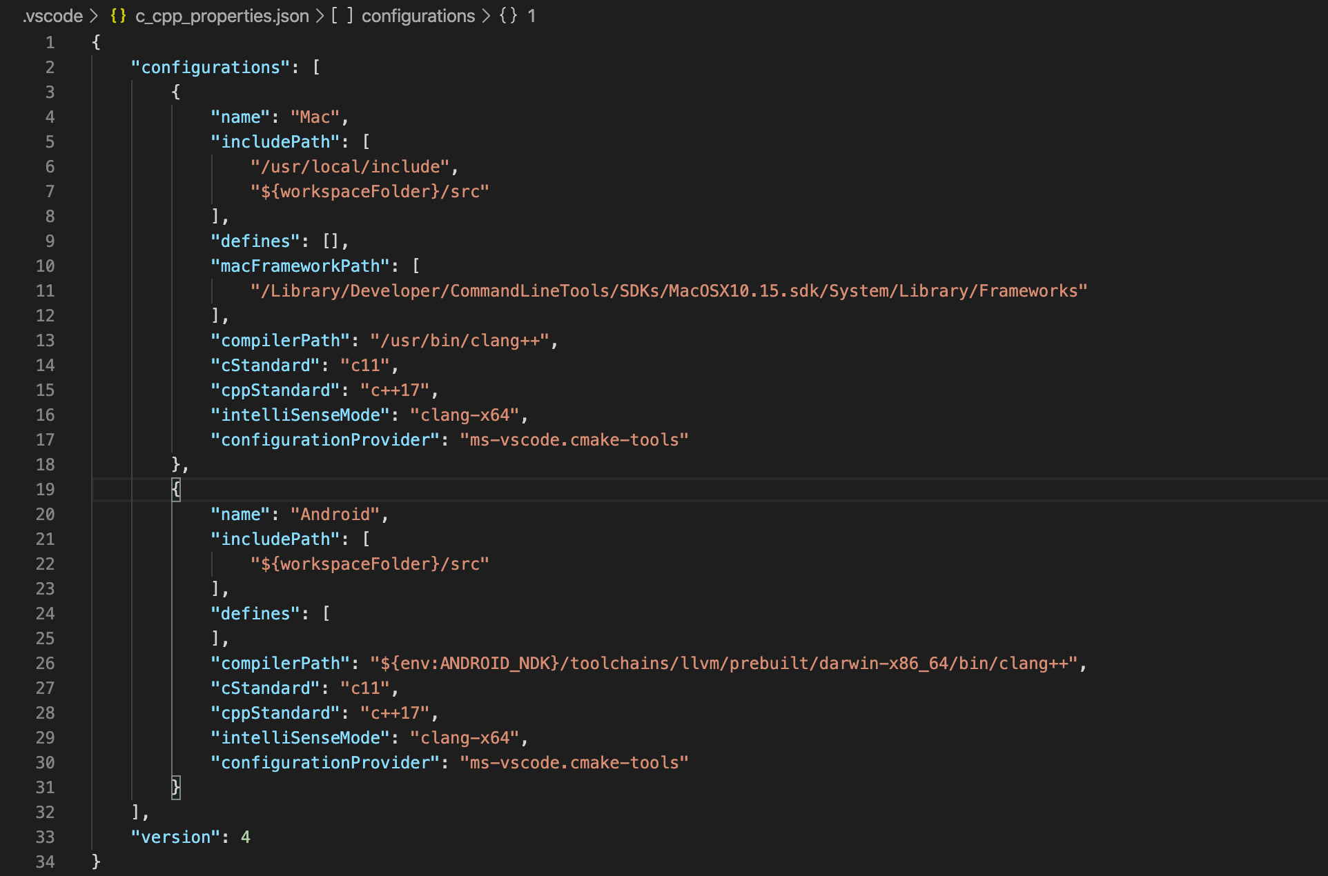 cpp configuration