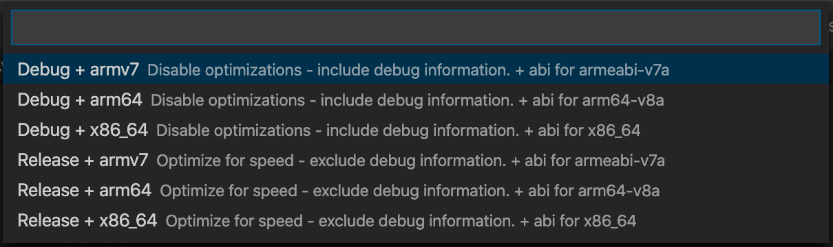 cmake tools variant config